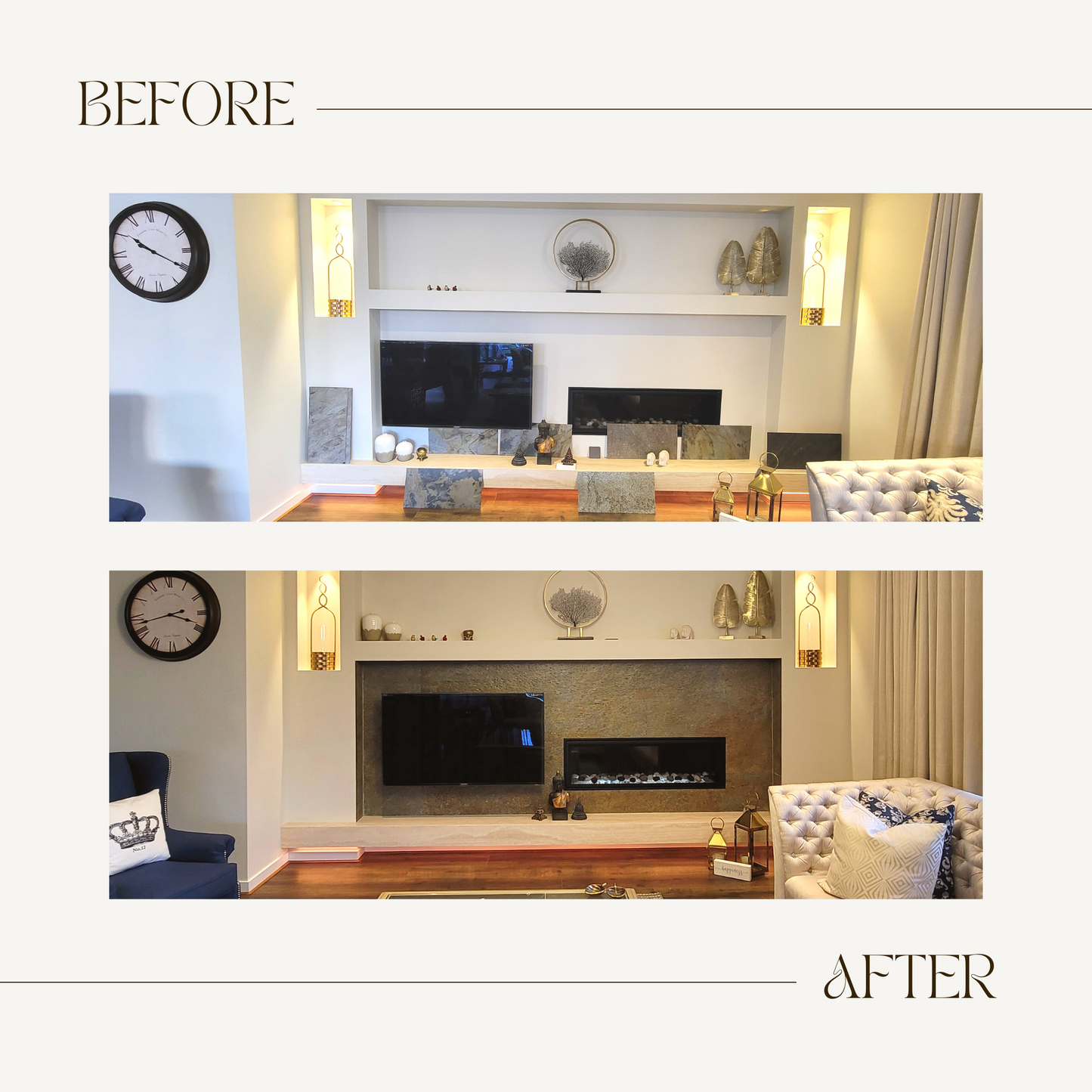 Feature Wall - Golden (Slim Cover)