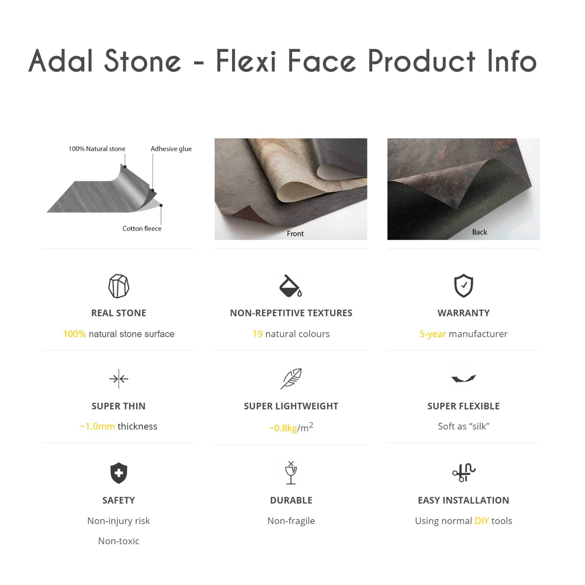 Autumn (Flexi Face) - Super Thin Natural Stone Veneers